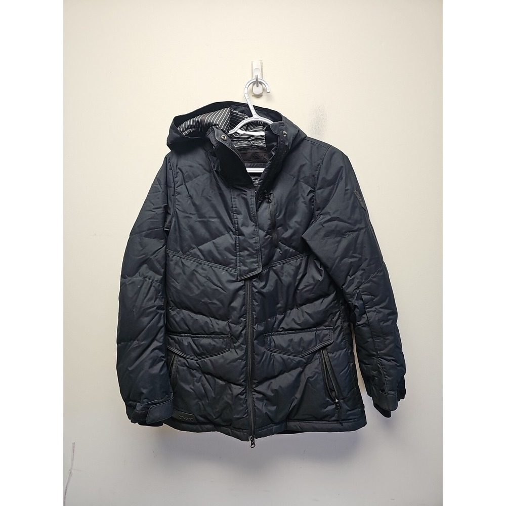 Dakine Utility Jacket Womens Small Black Waterproof Hooded Hidden‎ Pockets